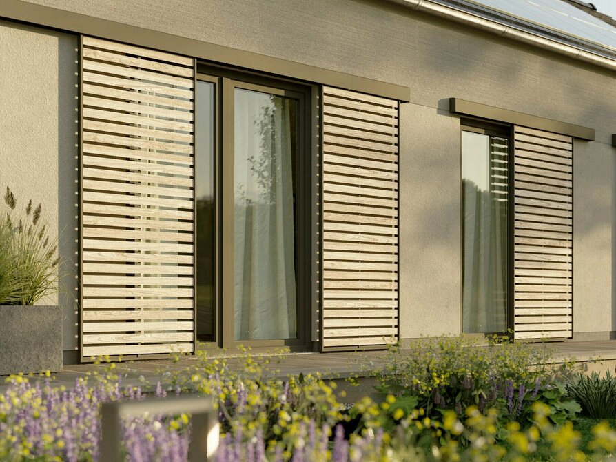 Bungalow 100 mit überdachter Terrasse & Kathedraldecke