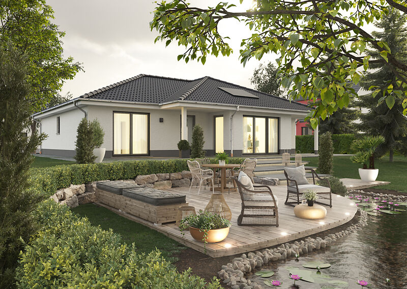 Bungalow 128 mit Garten