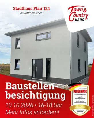 Einladung zur Besichtigung des Stadthauses Flair 124 in Rottmersleben am 10. Oktober 2026 Einladung zur Besichtigung des Stadthauses Flair 124 in Rottmersleben am 10. Oktober 2026